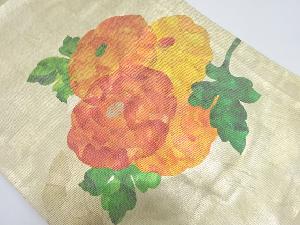 アンティーク　菊模様織り出し名古屋帯